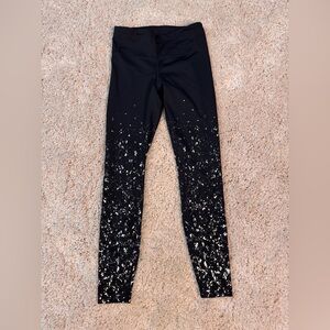 Lululemon Black with Metallic Accent Leggings